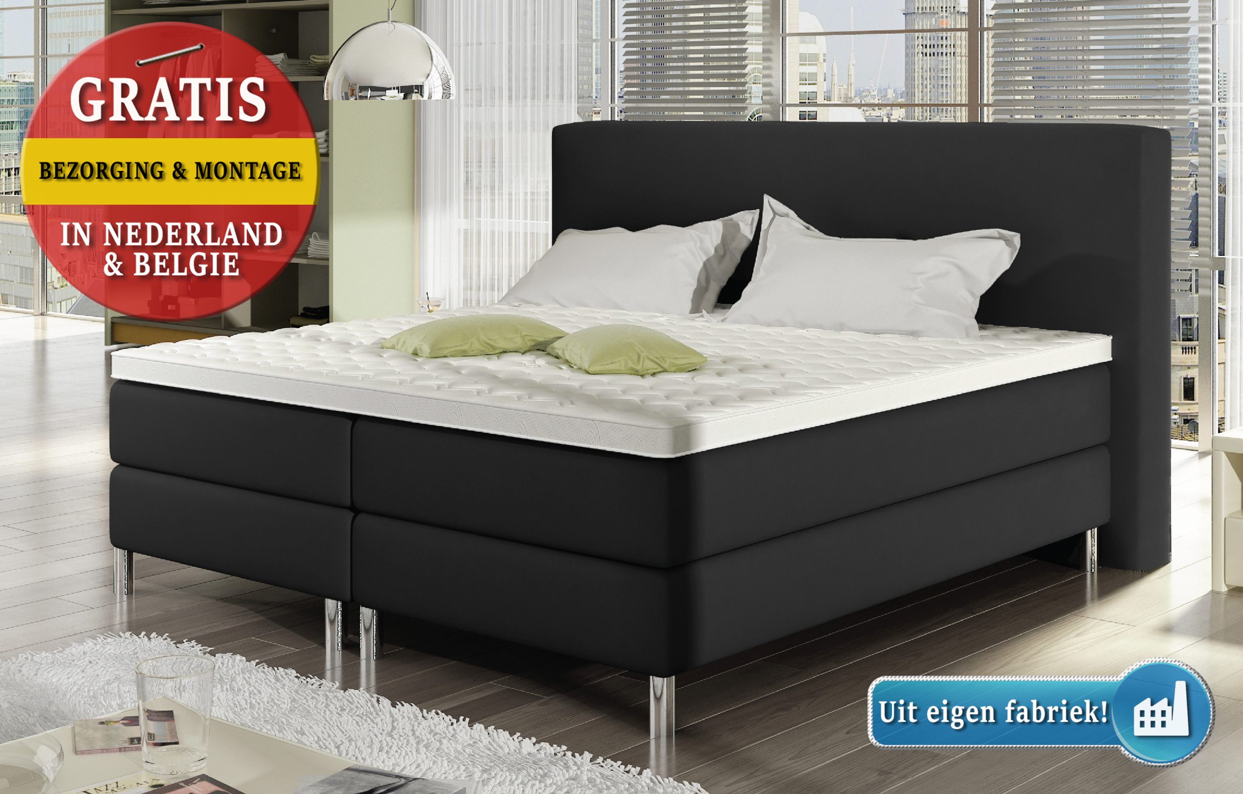 Boxspring Roosendaal €498,- | Luxe slaapkamer boxsprings Boxspring Roosendaal €498,- | Luxe slaapkamer boxsprings